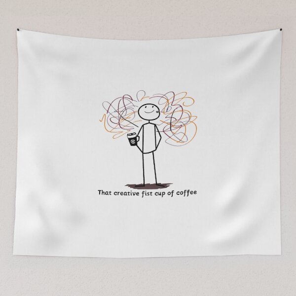 Item preview, That creative after first cup of coffee designed and sold by Funky  Fibers.