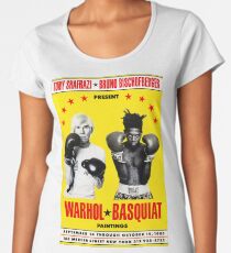 Basquiat Warhol Poster Women's Premium T-Shirt