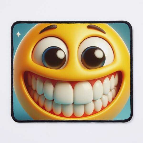 Item preview, Extremely Happy Toothy Grin Yellow Emoji designed and sold by shanblue6.