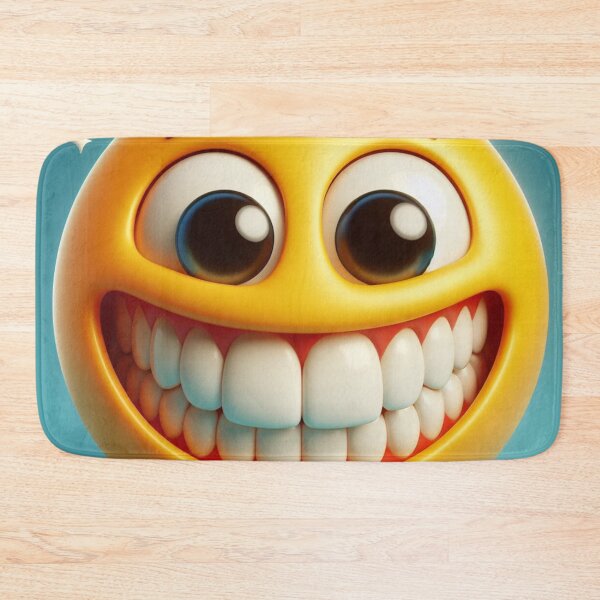 Item preview, Extremely Happy Toothy Grin Yellow Emoji designed and sold by shanblue6.