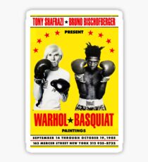 Basquiat Warhol Poster Sticker