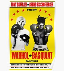 Basquiat Warhol Poster Poster