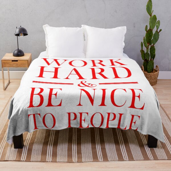 Item preview, Work Hard And Be Nice To People designed and sold by Hairball-Pets.