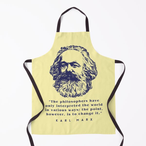 Item preview, Karl Marx portrait and quote: The philosophers have only interpreted the world in various ways; the point, however, is to change it. designed and sold by artbleed.