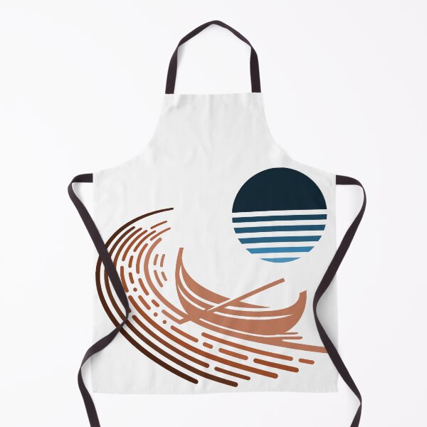 Item preview, Boat or gondola, river or lake and sun, or moon designed and sold by AdamMuranski.