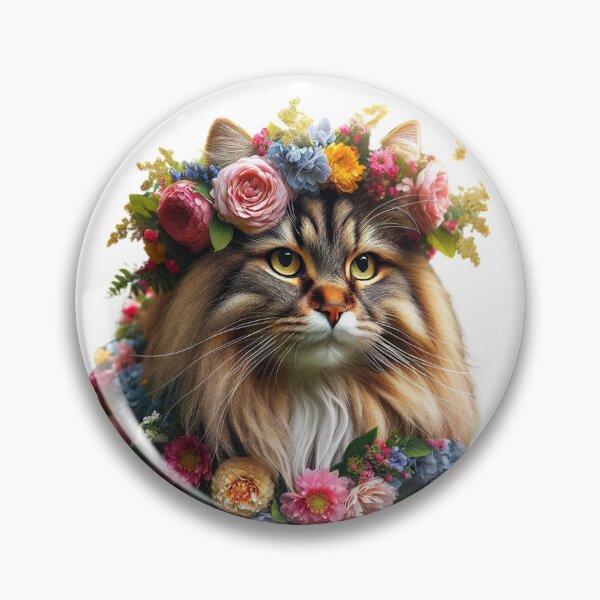 Item preview, Valentine's Day: Cat with flowers designed and sold by aikittycats.