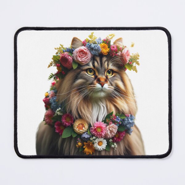 Item preview, Valentine's Day: Cat with flowers designed and sold by aikittycats.