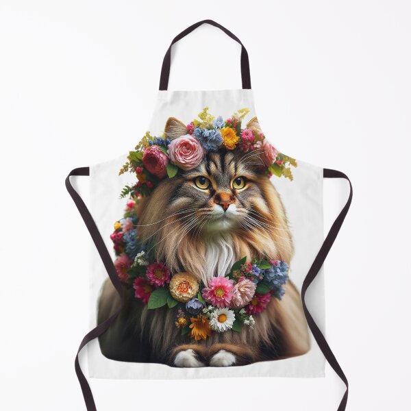 Item preview, Valentine's Day: Cat with flowers designed and sold by aikittycats.