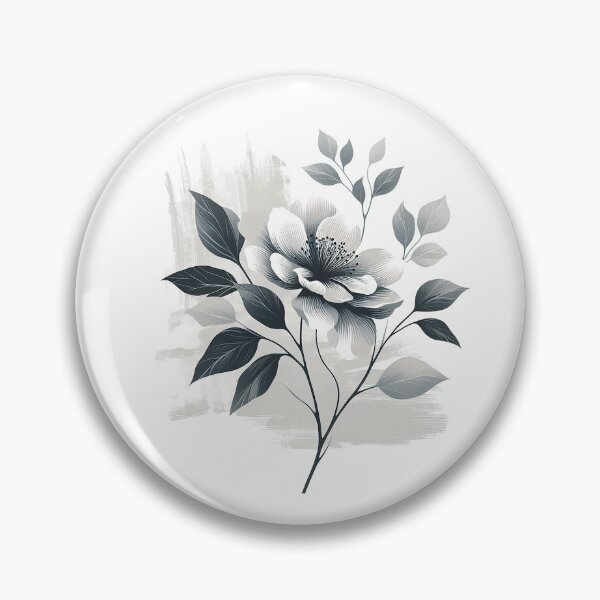 Item preview, Monochrome Blossom designed and sold by TextileTrove.