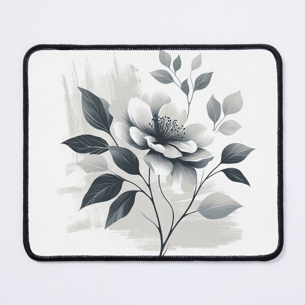 Item preview, Monochrome Blossom designed and sold by TextileTrove.