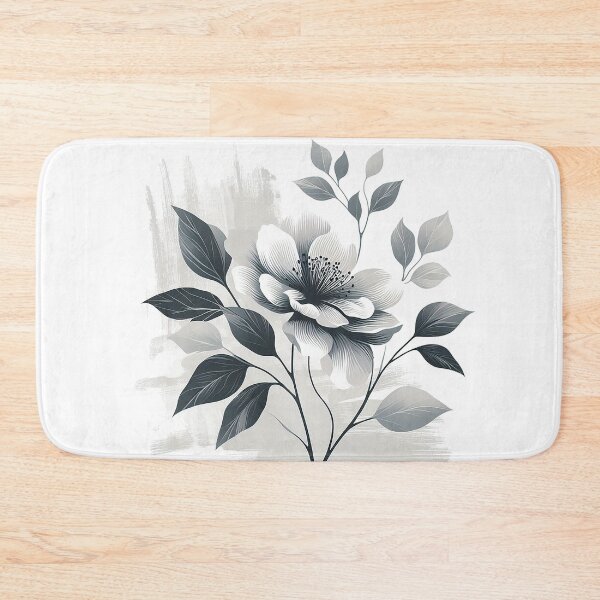 Item preview, Monochrome Blossom designed and sold by TextileTrove.