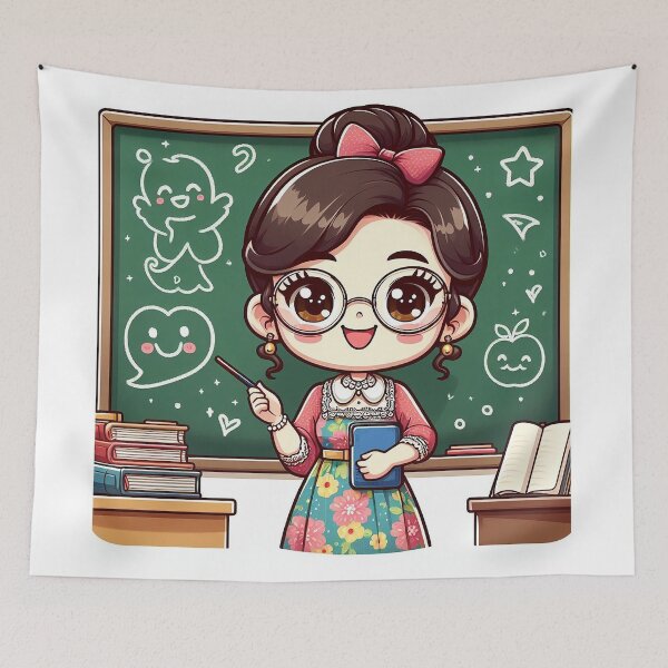 Item preview, cute teacher designed and sold by nada-art.