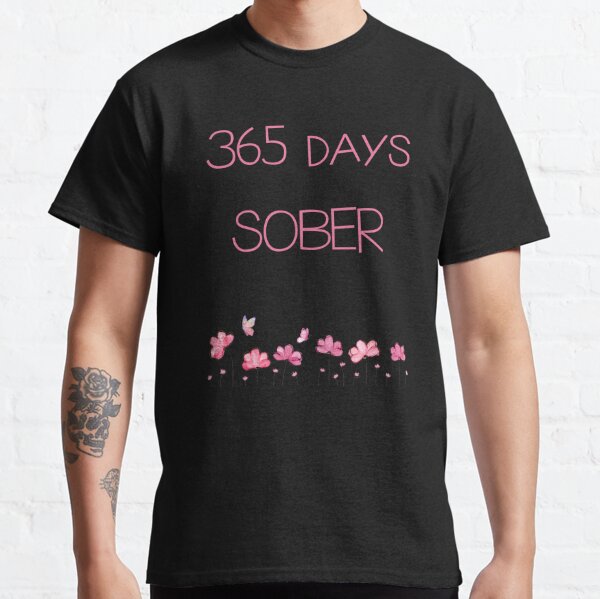  Glamorize Sobriety Quote Sober Girl T-Shirt : Clothing