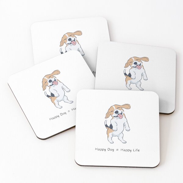 Item preview, Happy Dog = Happy Life designed and sold by PrintEveryday.