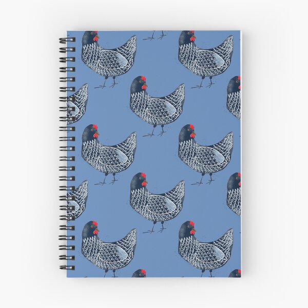 Item preview, Blue Chickens pattern designed and sold by SelmaScribble.
