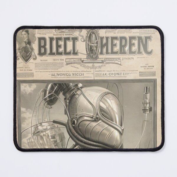 Item preview, Vintage Victorian late 19th Century Sci Fi Magazine cover designed and sold by KALEIDOSCOPE UK.