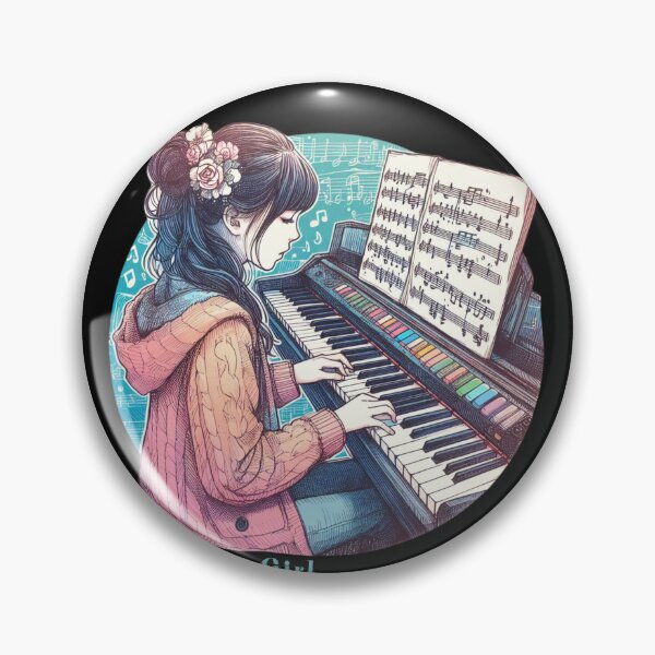 Artikelvorschau, Keyboard-Klaviermädchen entworfen und verkauft von Azrora.