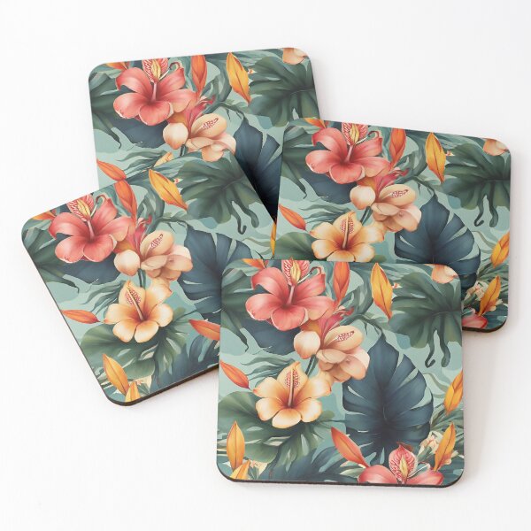 Item preview, # 3 Tropical Wall Art Decor - Vibrant Palm Tree and Pineapple Prints designed and sold by CyberCollective.