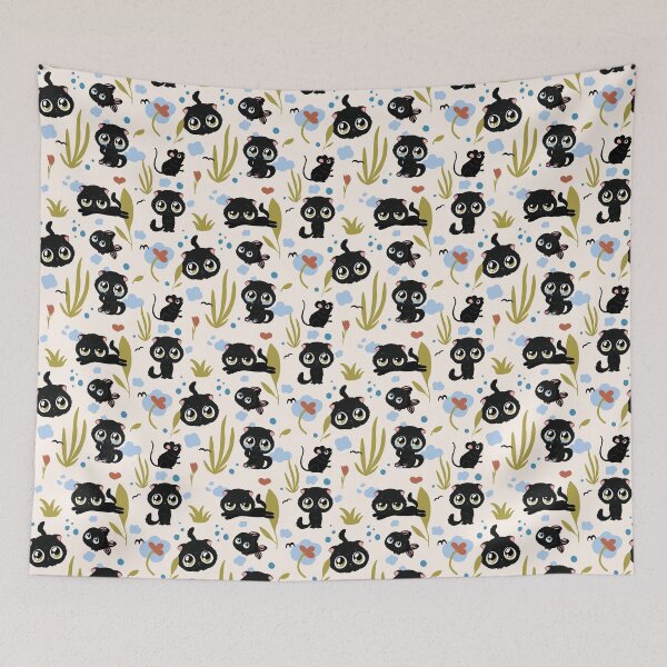 Item preview, Black cats theme designed and sold by kidizajn.