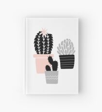 Succulent - pink gray Hardcover Journal