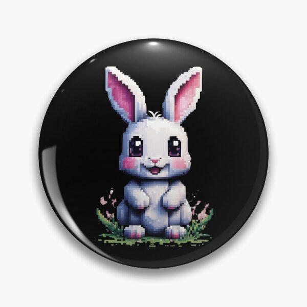 Item preview, Pixel cute white bunny designed and sold by HarriPaloma.