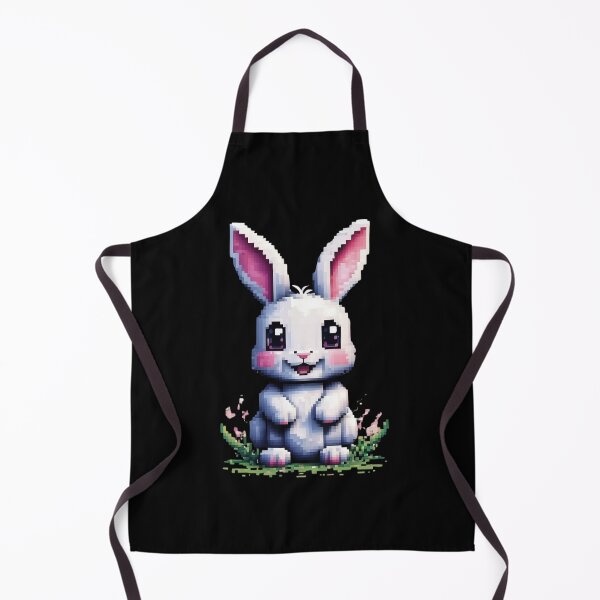 Item preview, Pixel cute white bunny designed and sold by HarriPaloma.