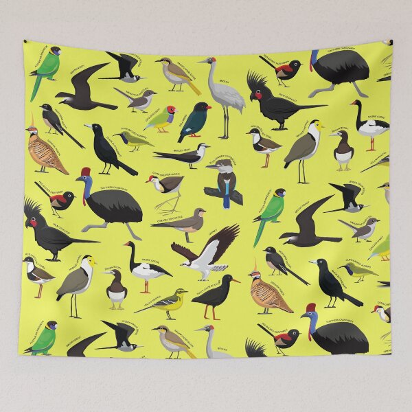 Item preview, Australian Birds with Name Collection Set 1 designed and sold by SUPERHERON.
