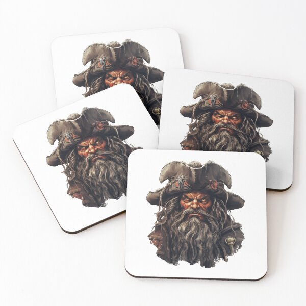 Item preview, Blackbeard, legendary pirate designed and sold by MidArtForge.
