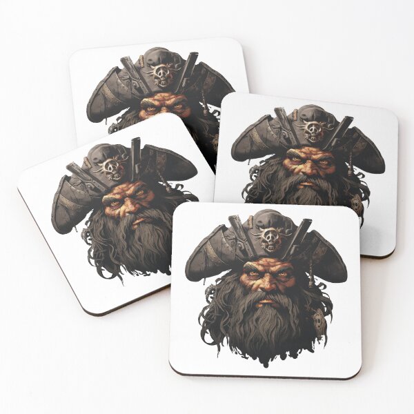 Item preview, Blackbeard, legendary pirate designed and sold by MidArtForge.