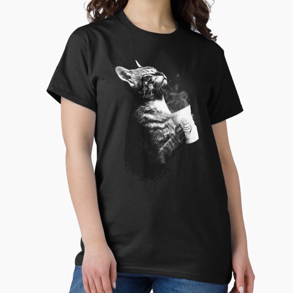 Item preview, Cat Coffe Cute Kitty With Hot Coffee designed and sold by wowwowmeow.