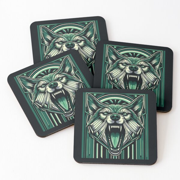 Item preview, Roaring Elegance: A 1920s Wolf in Art Deco Splendor designed and sold by Ayman Toumarti.