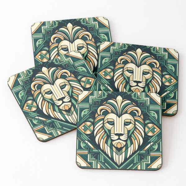 Item preview, Roaring Elegance: A 1920s Lion in Art Deco Splendor designed and sold by Ayman Toumarti.