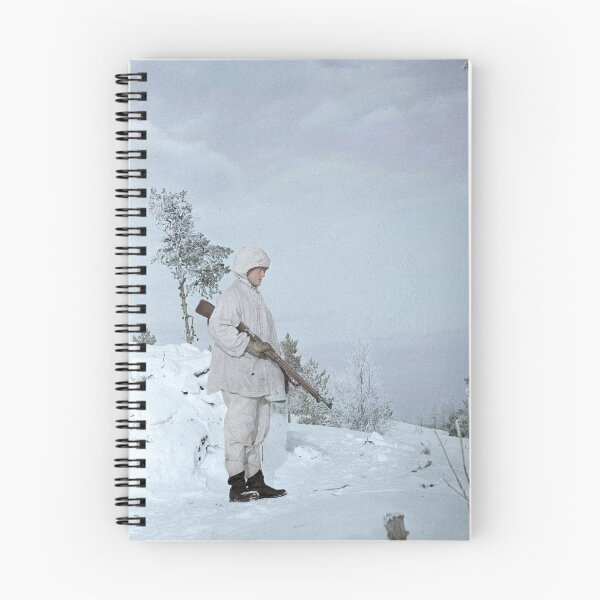 Item preview, Finnish soldier near Lake Ladoga, Winter War, 1940 designed and sold by Cassowary Colorizations.