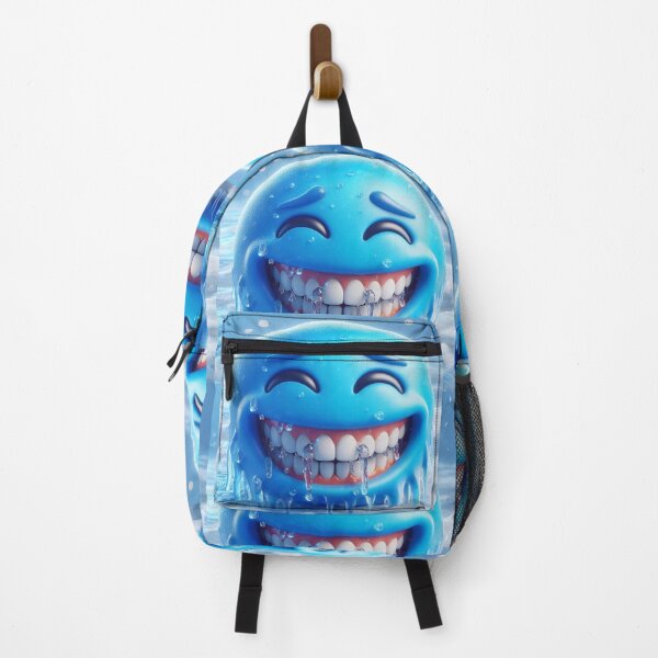 Item preview, Freezing Blue Emoji With Icicles And Cold Teeth designed and sold by shanblue6.