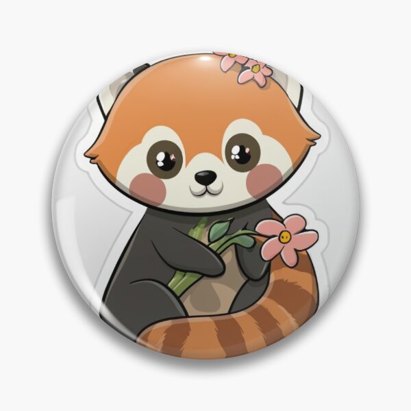 Item preview, Floral Red Panda designed and sold by LumeaArt.