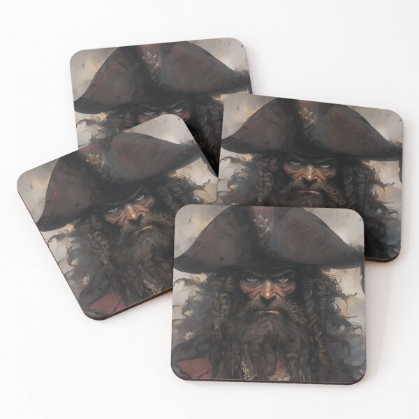 Item preview, Blackbeard, legendary pirate designed and sold by MidArtForge.