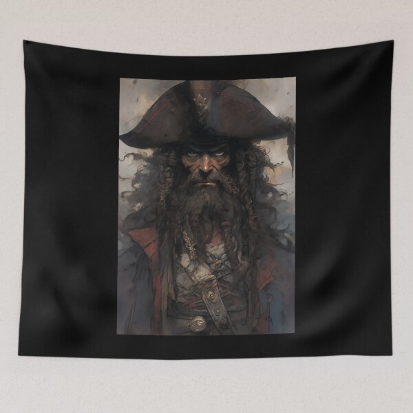 Item preview, Blackbeard, legendary pirate designed and sold by MidArtForge.