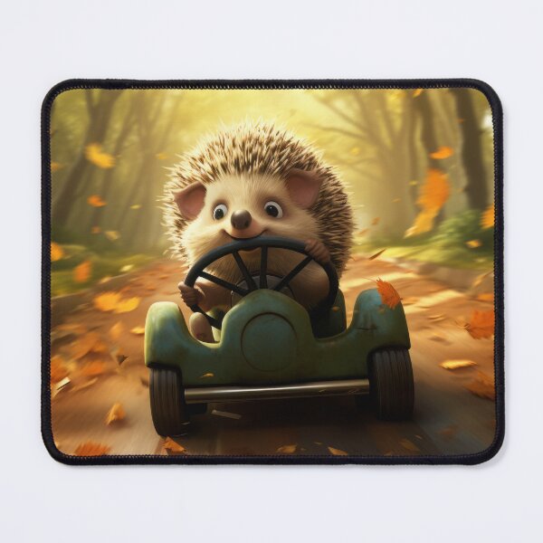 Item preview, Hedgehog Go Kart Driver designed and sold by KostasCreations.