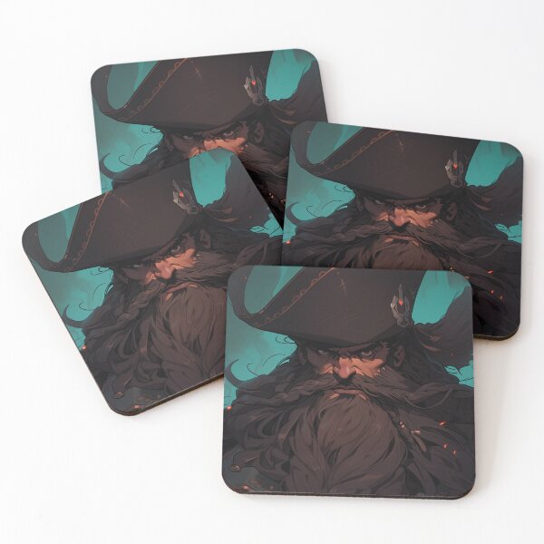 Item preview, Blackbeard, legendary pirate designed and sold by MidArtForge.
