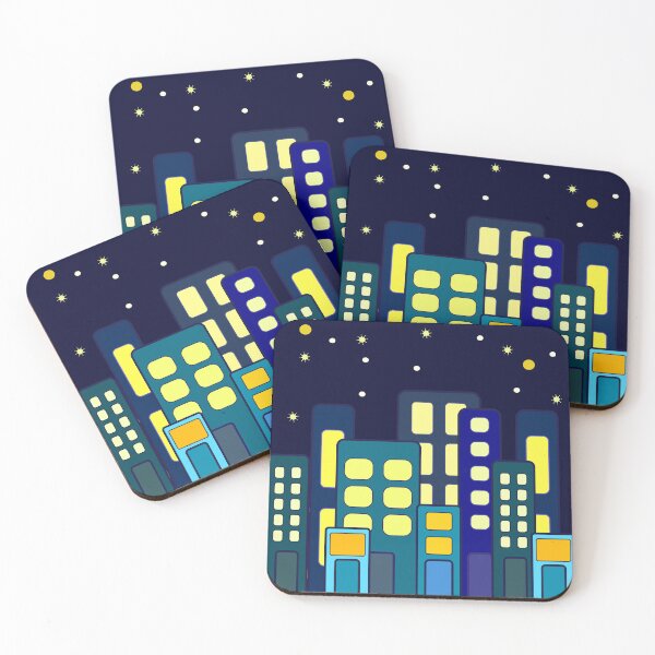 Item preview, Cute city at night designed and sold by Gaillycools.