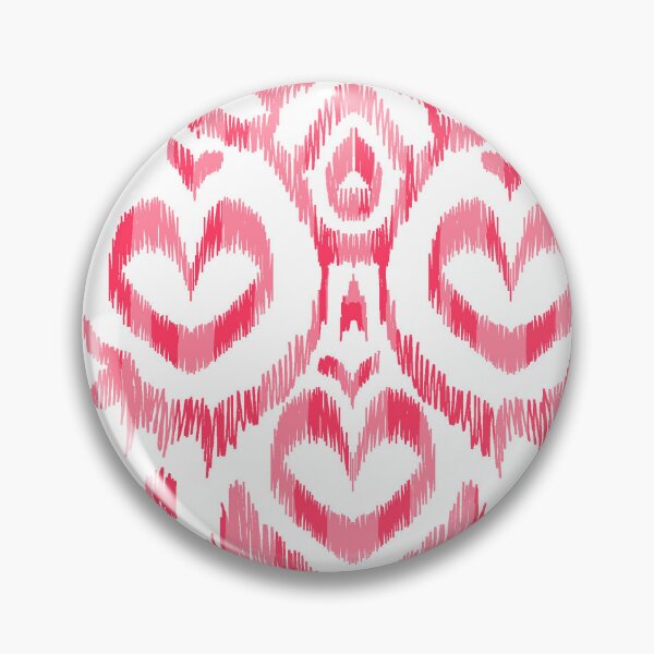 Item preview, Ikat Love - Riding Red designed and sold by Fabricatemyart.