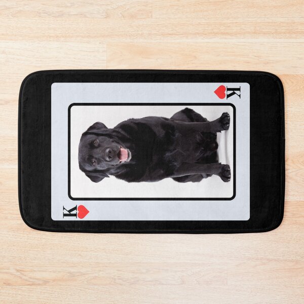 Item preview, Black Labrador King Of Hearts designed and sold by HighwayForSouls.