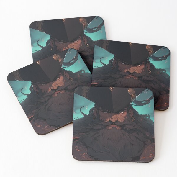 Item preview, Blackbeard, legendary pirate designed and sold by MidArtForge.