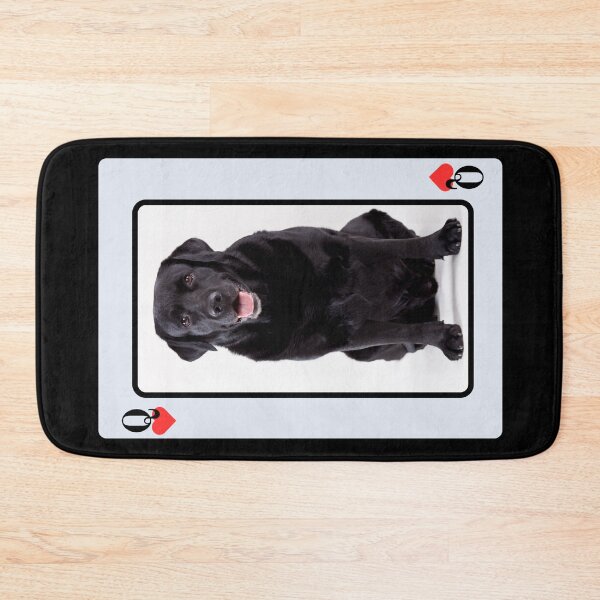 Item preview, Black Labrador Queen Of Hearts designed and sold by HighwayForSouls.