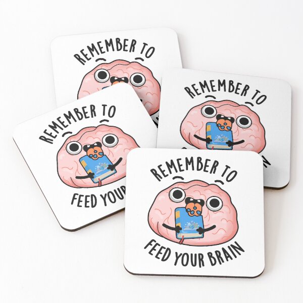 Item preview, Remember To Feed Your Brain Funny Anatomy Pun  designed and sold by punnybone.
