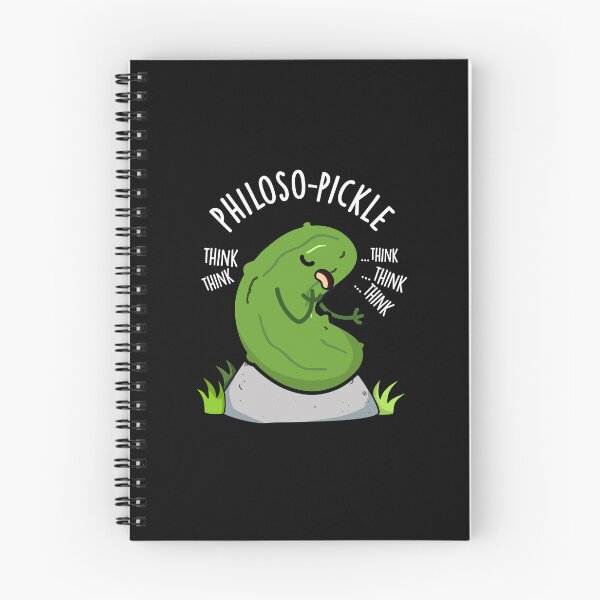 Item preview, Philoso-pickle Funny Pickle Pun (Dark BG) designed and sold by punnybone.