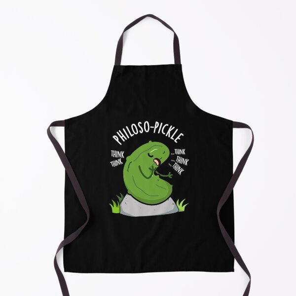 Item preview, Philoso-pickle Funny Pickle Pun (Dark BG) designed and sold by punnybone.