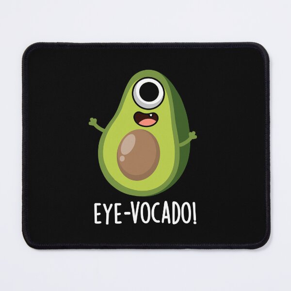 Item preview, Eye-vocado Funny Avocado Pun (Dark BG) designed and sold by punnybone.