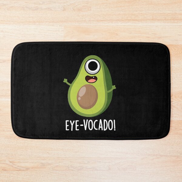 Item preview, Eye-vocado Funny Avocado Pun (Dark BG) designed and sold by punnybone.