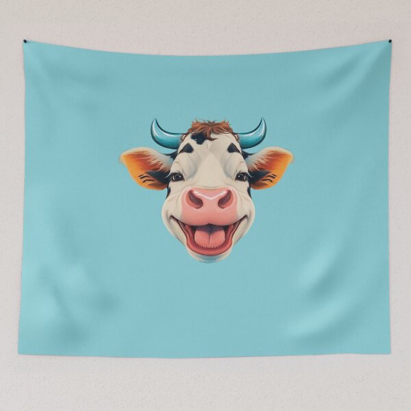 Item preview, Cute friendly and happy cow designed and sold by HarridanCreates.